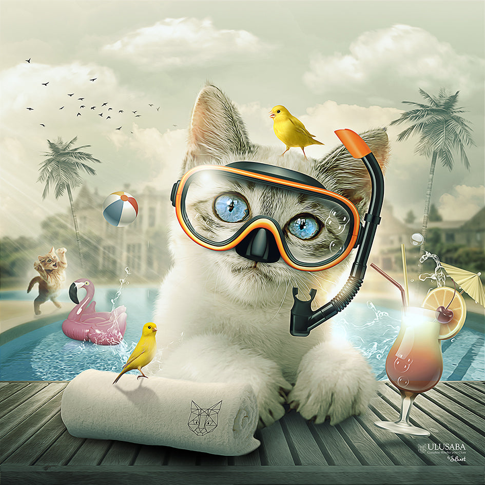 TOTE BAG blanc - Piscine