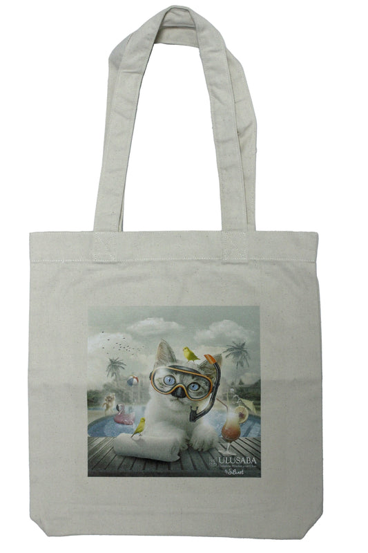 TOTE BAG blanc - Piscine